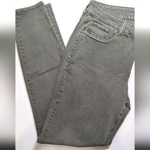Maurices Olive Colored Denim Large Long